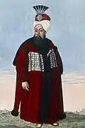 نگاره‌ای از سلطان احمد ثانی