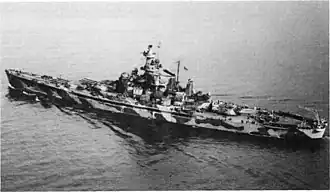 Alabama (BB-60), 1 December 1942, in camouflage.