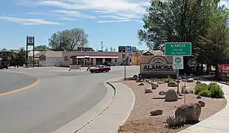 Entering from the east.