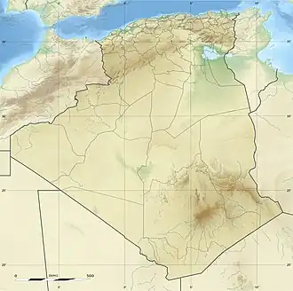 شلف در الجزایر واقع شده