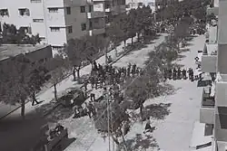 رویارویی تظاهرکنندگان یهودی و پلیس قیمومت فلسطین در تاریخ ۲۷ مه ۱۹۳۹ در خیابان آلنبی