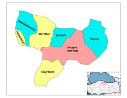 شهرستانهای استان آماسیه