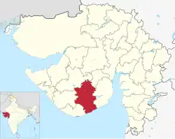 Amreli location in Gujarat