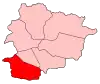Position of Sant Julià de Lòria parish in Andorra
