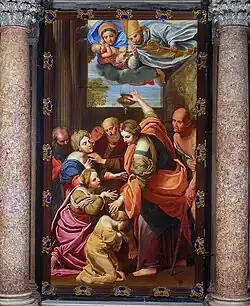 Apparition of the Virgin and Child and San Gennaro at the Miraculous Oil Lamp, ۱۶۳۷–۳۸, کلیسای جامع ناپل