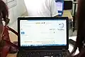 کاربری درحال استفاده از ویکی پدیای عربی