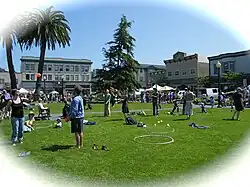 Arcata Plaza on Farmers' Market Day
