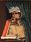 «کتابدار»، ۱۵۶۶، با استفاده از کتاب