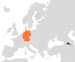 نقشهٔ مکان‌نمای Armenia و Germany