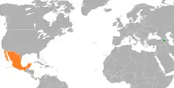 نقشهٔ مکاننمای Armenia و Mexico