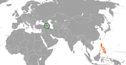 نقشهٔ مکاننمای Armenia و Philippines