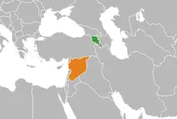 نقشهٔ مکاننمای Armenia و Syria