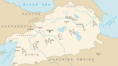 ارمنستان در زمان تیگران دوم