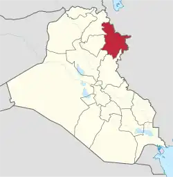 جایگاه استان سلیمانیه در عراق