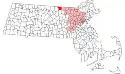 Location in Middlesex County in Massachusetts