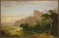 ۱۸۵۰ منظره - صحنه ای از "Thanatopsis" , موزه متروپولیتن هنر