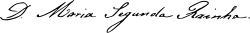 امضاء ماریای دوم