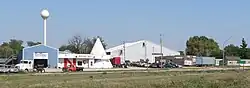 Roadside businesses along  U.S. Highway 6 / 34  in Atlanta
