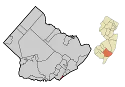 Map of Longport in Atlantic County
