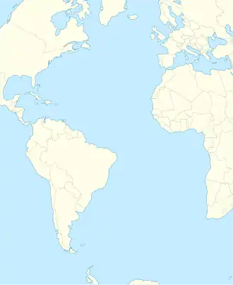 جزیره زاوادوفسکی در Atlantic Ocean واقع شده