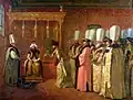ملاقات رسمی شارلِ ورجنس با سلطان عثمان سوم در سال ۱۷۵۵.