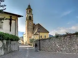 Typical street and the Saint Mary Church