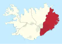 The Austurland area