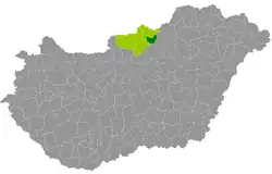 موقعیت ناحیهٔ باتونیترنیه در نقشه