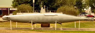 A scale model of the B11 in Holbrook, NSW