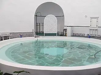 One of the pools at Balneario de Alange