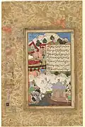 فرخ بیگ (حدود ۱۵۴۵ - حدود ۱۶۱۵)، یک بابر مست در شب به کمپ بازگشت، لاهور، پاکستان، ۱۵۸۹