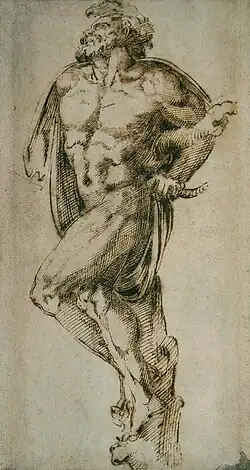بارتولومئو باندینلی،  Study of a crucified thief, 16th century