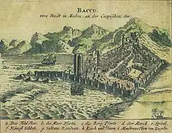 Engelbert Kaempfer - Baku, year of 1630