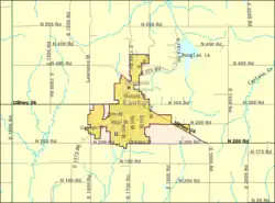 Map of Baldwin City, Kansas