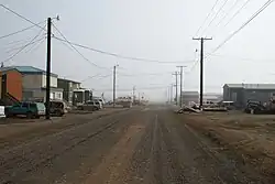 The city of Barrow, Alaska in July 2008.