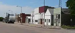 Downtown Bartley: west side of Commercial Street