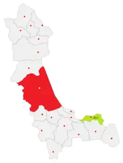 جایگاه شهرستان باروق در استان آذربایجان غربی