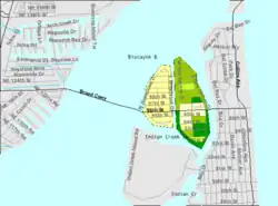 U.S. Census Bureau map showing town boundaries