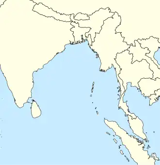 صبانگ، آچه در Bay of Bengal واقع شده