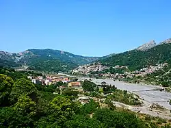 sight of Fondachelli Fantina under the Rocca di Salvatesta