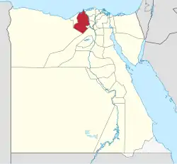 استان بحیره در نقشه مصر