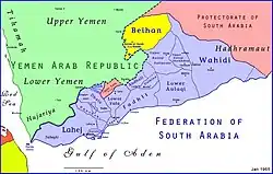 موقعیت ناحیه بیحان در نقشه