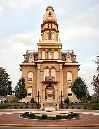 The Logan County Courthouse in Bellefontaine