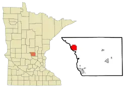 Location of Rice, Minnesota