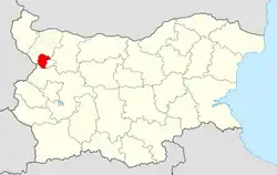 موقعیت شهرستان برکوویتسا در نقشه
