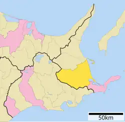 موقعیت بتسوکای، هوکایدو در هوکایدو (Nemuro Subprefecture)