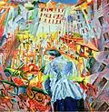 The Street Enters the House, 1911Sprengel-Museum بایگانی‌شده  در ۱۸ ژانویه ۲۰۱۵ توسط Wayback Machine, هانوفر
