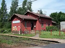 Railway station in the village