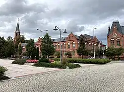 میدان مازاریک و شهرداری در Nový Bohumín