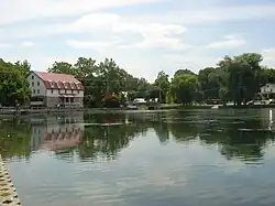 Children's Lake, in the center of Boiling Springs